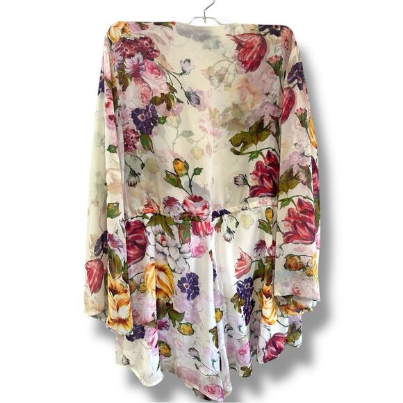 Show Me Your MuMu Floral Romper - Pink, Purple, Yellow - Picture 3 of 12